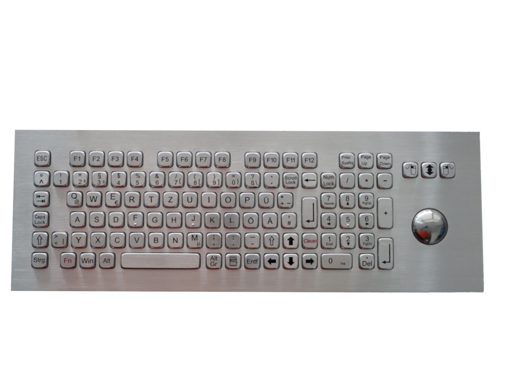 Einbau V4A-Edelstahl Tastatur 104TS Outdoor DE