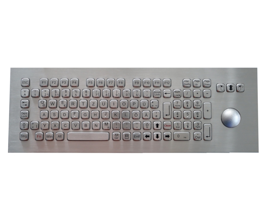 Einbau V4A-Edelstahl Tastatur 104TSR Outdoor DE